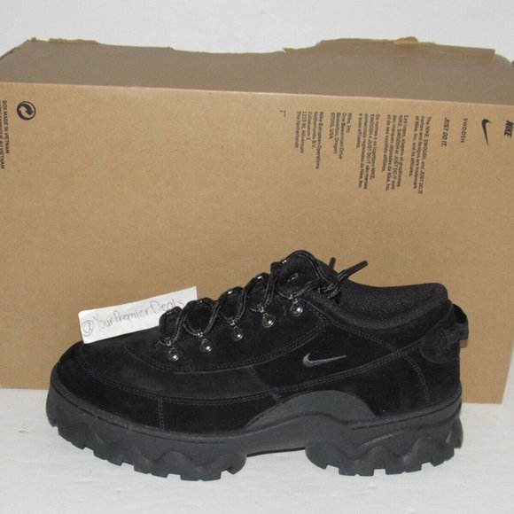 Nike Lahar Low Triple Black DB9953-001 Boots Mens Size 8.5 Womens Size 10 New - Picture 2 of 9